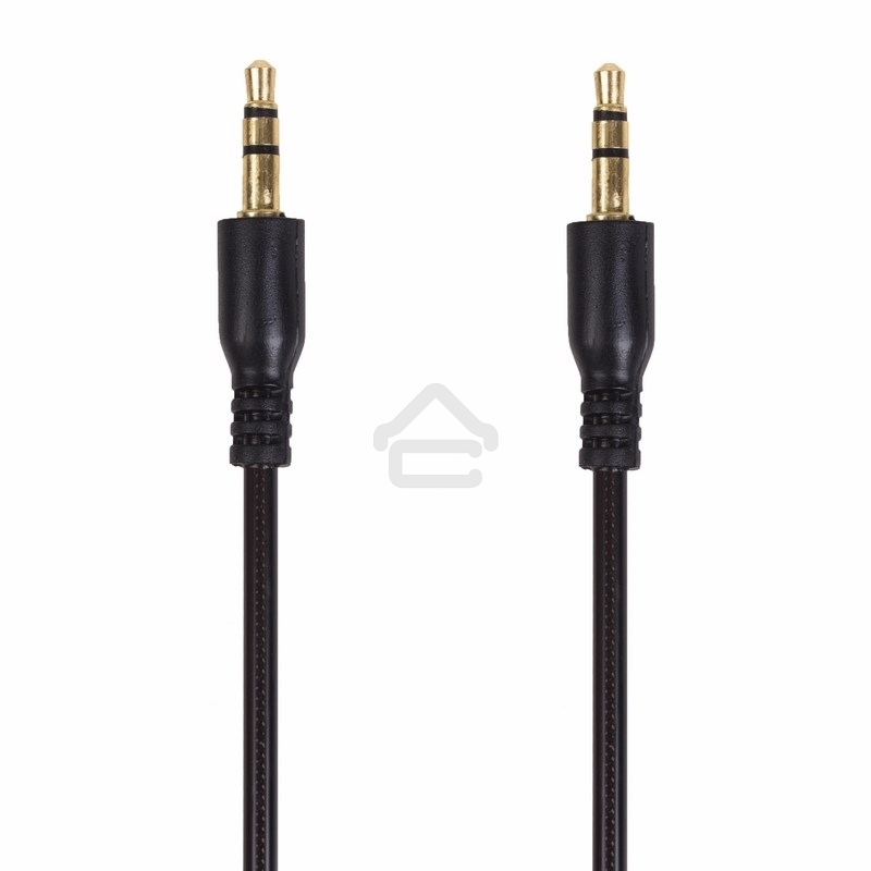 Аудиокабель AUX Rexant 3.5 мм гелевый 1 м черный