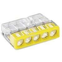 Клемма 5х(0.5-2.5мм) 5-х проводн. для распред. короб. (с контактн. пастой 