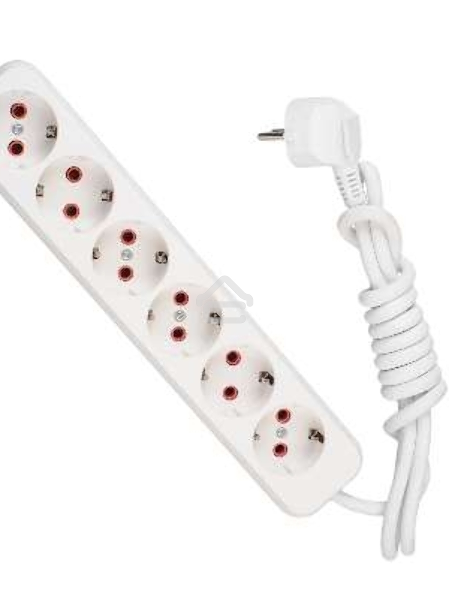 Удлинитель 6х2м с заземл. 16А IP20 Lezard 720-0602-601