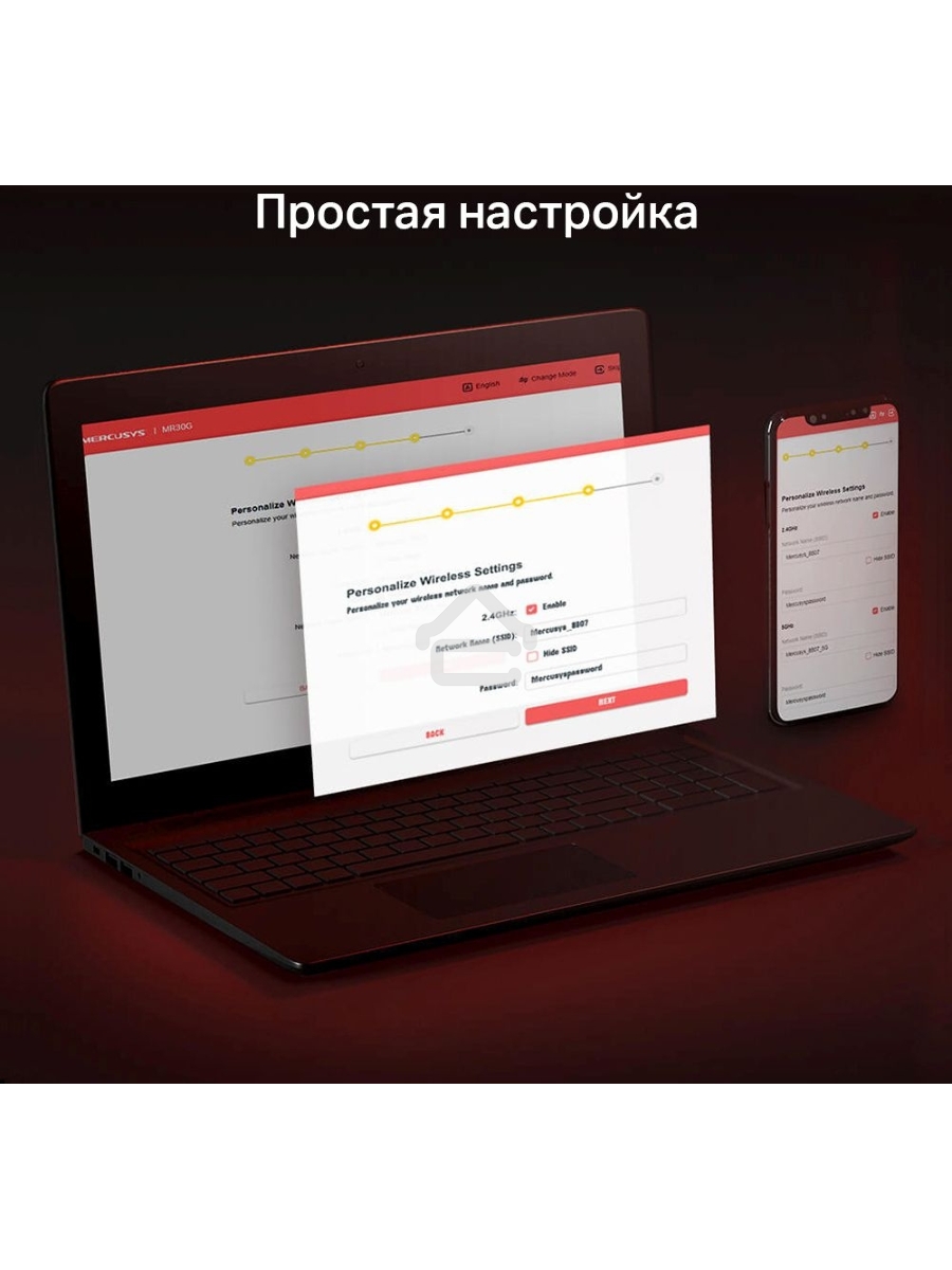 Двухдиапазонный гигабитный Wi-Fi роутер Mercusys MR1200G AC1200