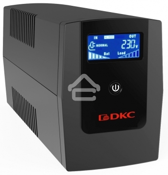 Источник бесперебойного питания ИБП Info LCD 1500В.А IEC C13 (4) USB + RJ45 DKC INFOLCD1500I