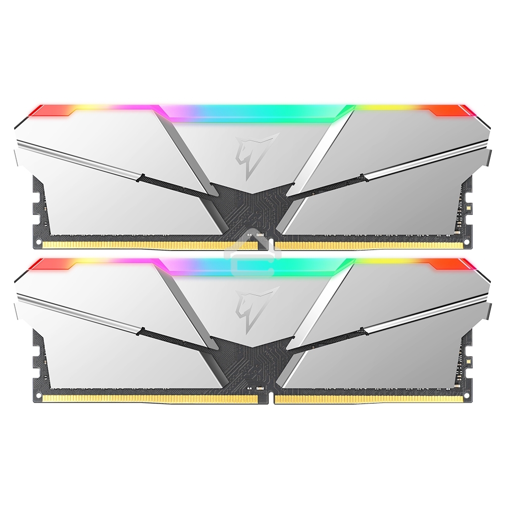 Оперативная память NETAC Shadow, DDR4, 16GB (2x8GB), 3600MHz, CL16, DIMM, с радиаторами, RGB, серебристый