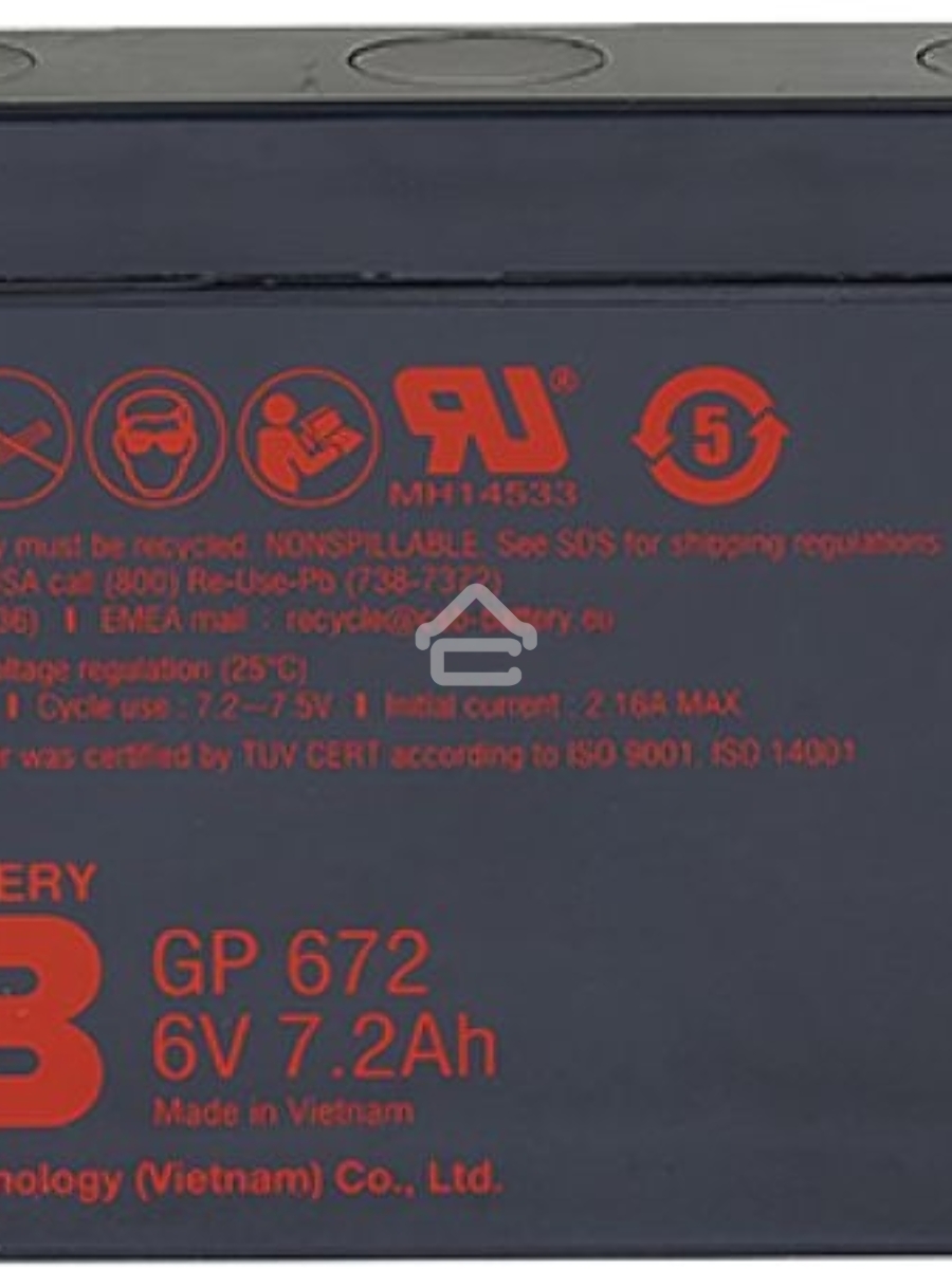 Батарея CSB GP 672 (6V 7.2Ah)