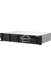 Сетевое хранилище SMB QNAP TS-873AeU-RP-4G NAS 8 HDD trays, 2x 2.5 GbE. 64-bit 4-core AMD V1500B 2,2 GHz, 4 GB. RAM (1*4 GB) up to 32GB (2*16 GB), 2 x M2 2280 (PCIe Gen3 x 1), 2xPSU W/o rail kit RAIL-B02