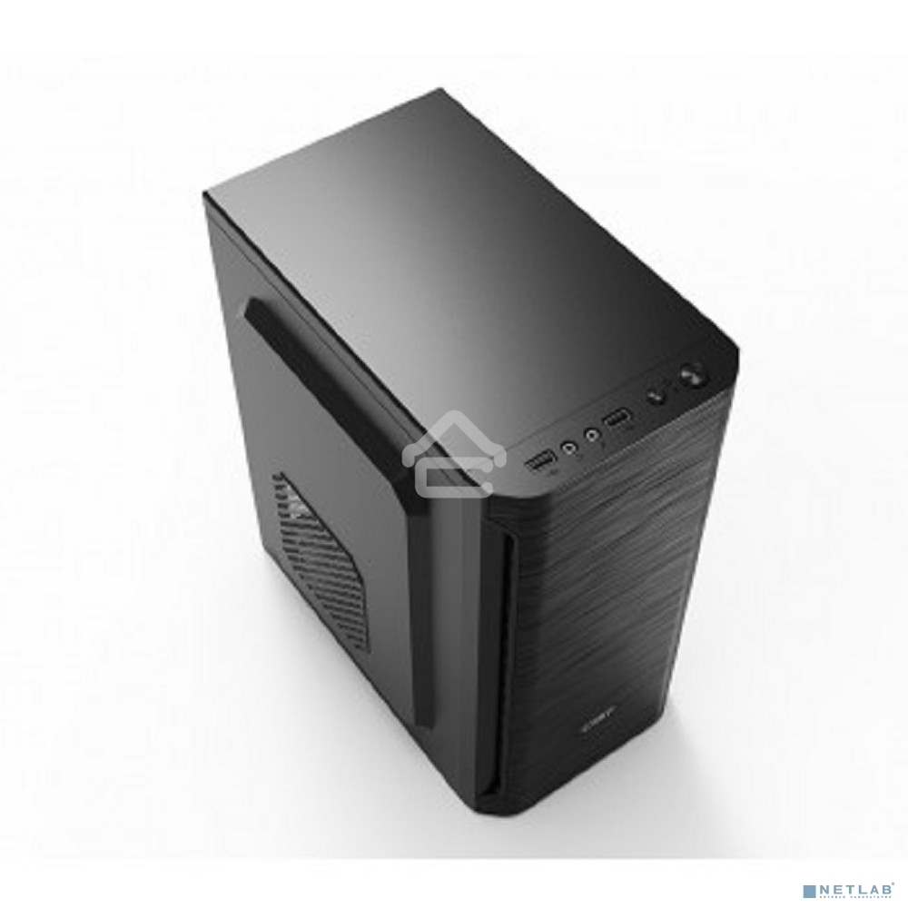 Компьютерный корпус CBR mATX Minitower MX10, c БП PSU-ATX400-08EC (400W/80мм), 2*USB 2.0, HD Audio+Mic, черный