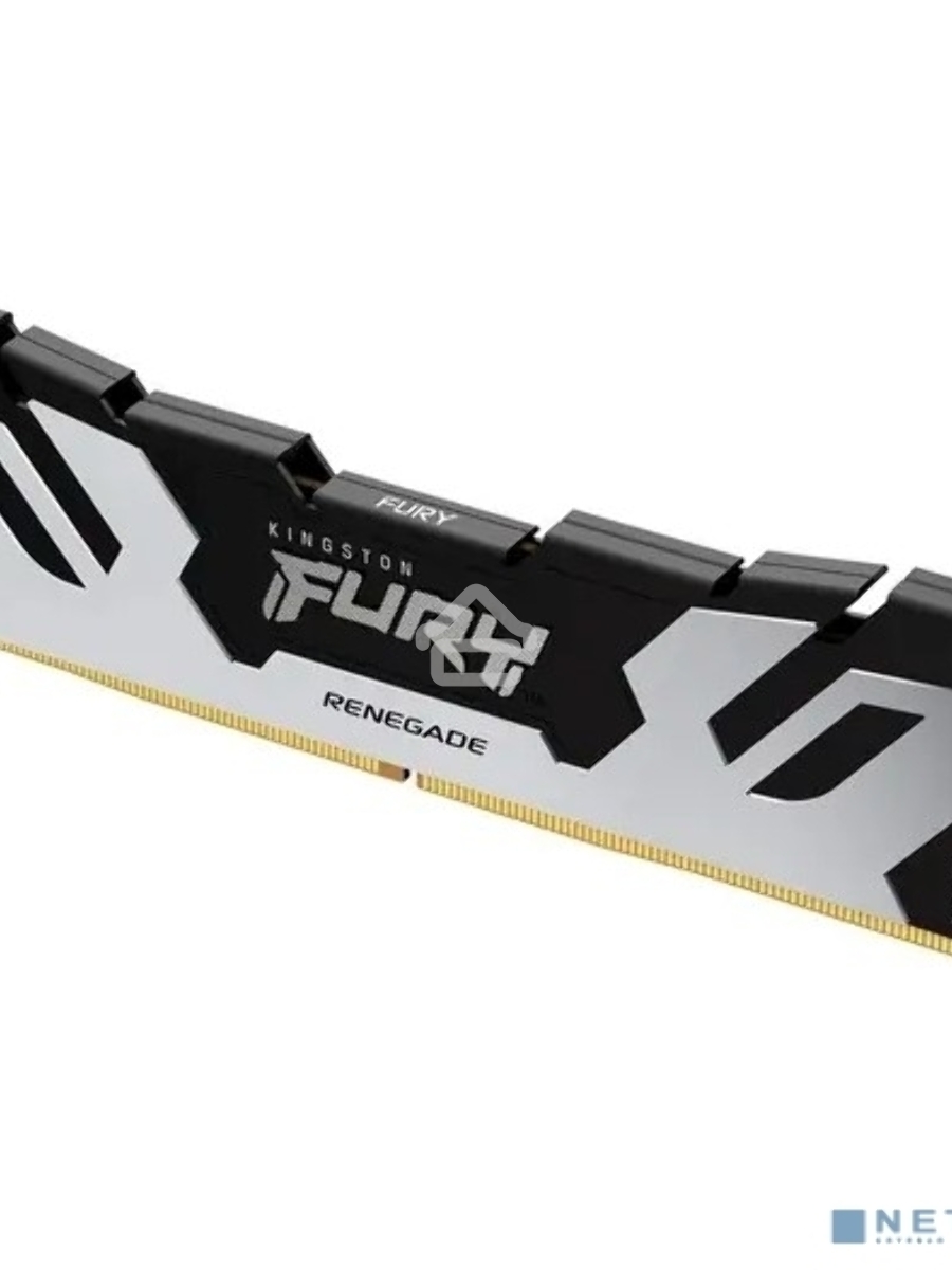 Оперативная память Kingston Fury Renegade, DDR5, 16GB (1x16GB), 6400MHz, CL32, DIMM, с радиатором, серебристый/черный