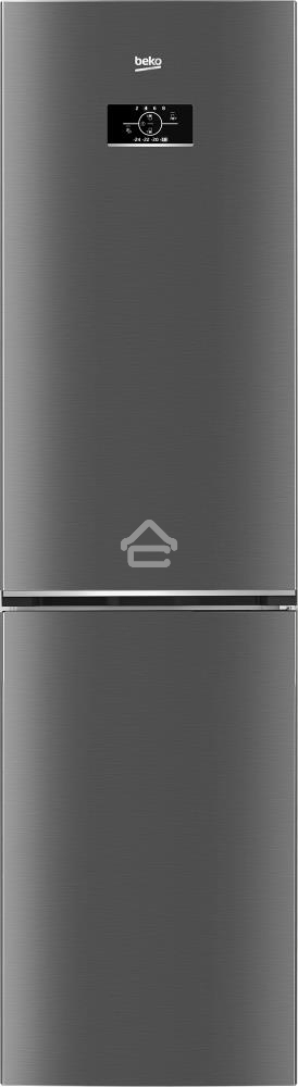 Холодильник Beko B3R0CNK332HX серебристый двухкамерный 200/100л морозилка снизу No Frost