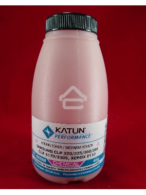 Тонер SAMSUNG CLP 320/325/360/365, CLX 3170/3305, Xerox 6110 magenta, химический (фл.45г.) Katun фас. Россия