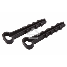 Дюбель-хомут нейлоновый прямоугольный PROconnect 5-10 мм, черный, упаковка 100 шт.