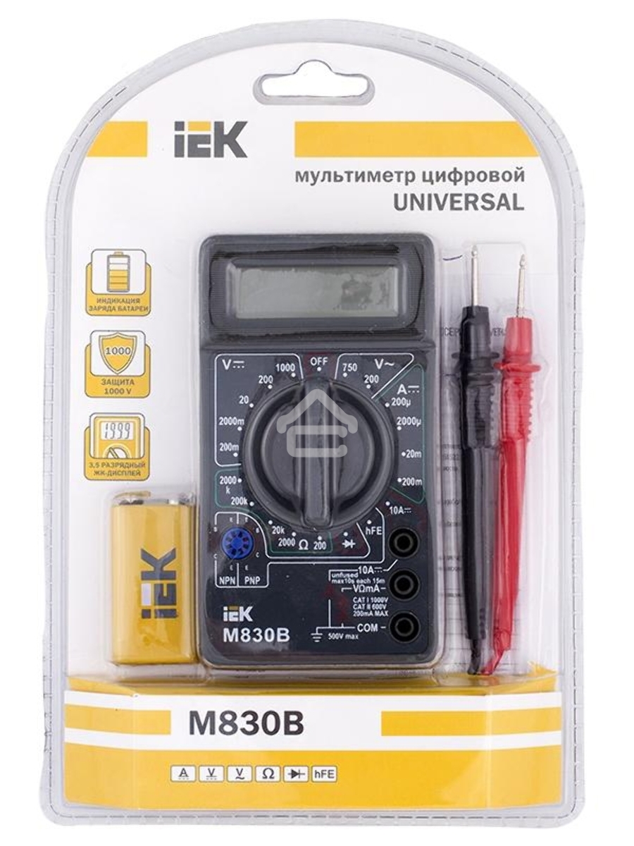 Мультиметр Iek TMD-2B-830 цифровойUniversal M830B IEK