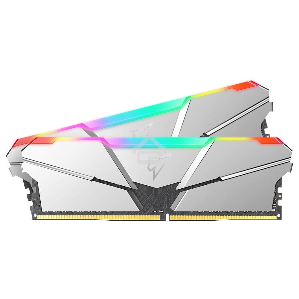 Оперативная память NETAC Shadow, DDR4, 16GB (2x8GB), 3600MHz, CL16, DIMM, с радиаторами, RGB, серебристый