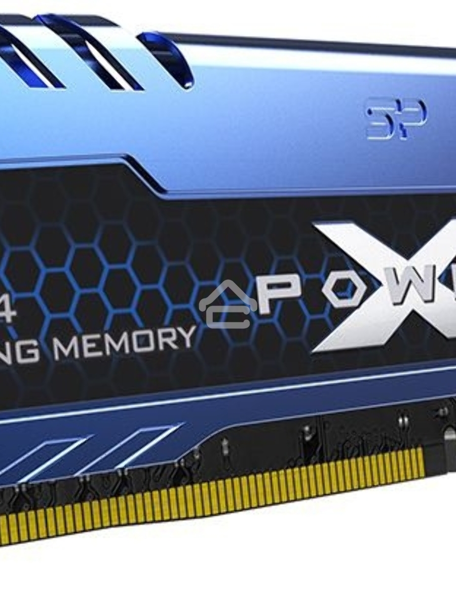 Оперативная память Silicon Power XPower Turbine, DDR4, 8GB (1x8GB), 3200MHz, CL16, DIMM, с радиатором, синий/черный