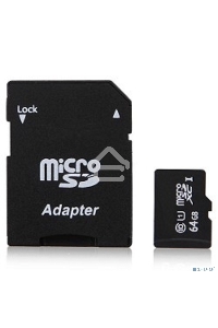 Флэш карта Micro SecureDigital 128Gb QUMO QM128GMICSDXC10U1 {MicroSDXC Class 10 UHS-I, SD adapter}