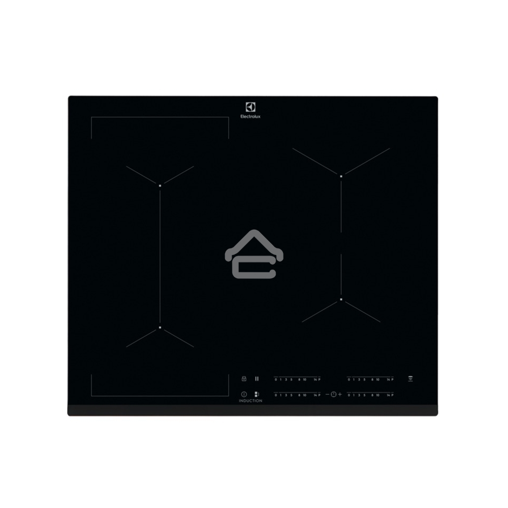 Индукционная варочная панель Electrolux CIV634 на 4 конфорки, cтеклокерамика, мощность: 7200 Вт, независимая установка, слайдерное управление,размеры (ШхГ): 59x52 см