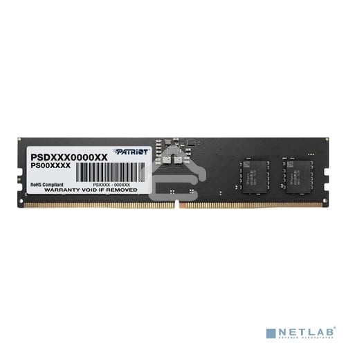 Оперативная память Patriot Signature, DDR5, 8GB (1x8 GB), 5200 MHz, CL42, DIMM