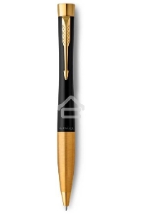 Ручка шариковая Parker Urban Core K314 (CW2143640) Muted Black GT M син. черн. подар.кор.