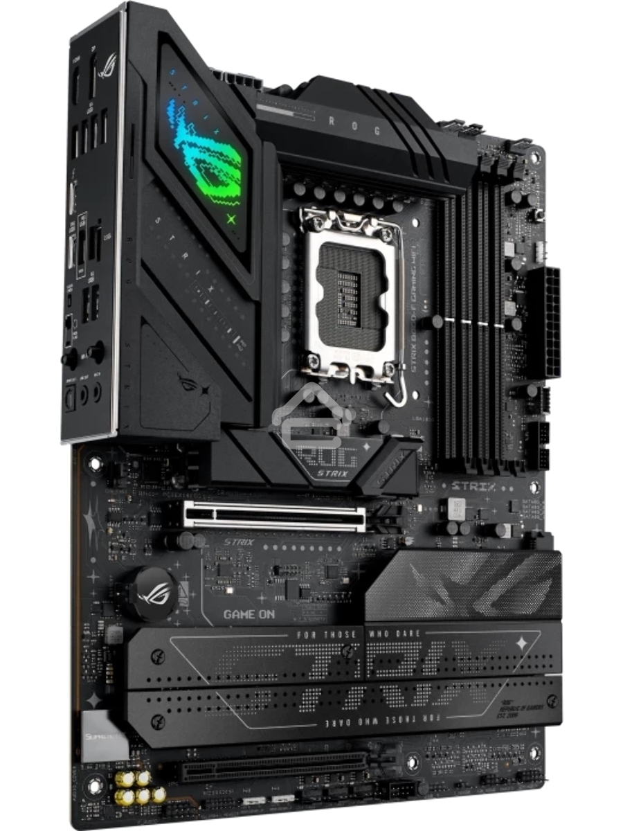 Материнская плата ASUS ROG STRIX B860-F GAMING WIFI, LGA 1851, Intel B860, 4xDDR5, 4xSATA, 4xM.2, 1xPCIe 5.0 x16, 1xPCIe 4.0 x16, 1xDP, 1xHDMI, 1x 2.5Gb LAN, 1xUSB 20Gbps, 1xUSB 10Gbps, 6xUSB-A 5Gbps, 2xUSB 2.0, 3x3.5 мм, 7.1, ATX