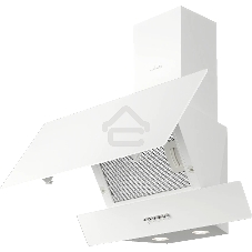 Вытяжка наклонная Monsher ROUEN 60 Blanc Verre белый, 60 см, 700 куб. м/ч, 53 дБ