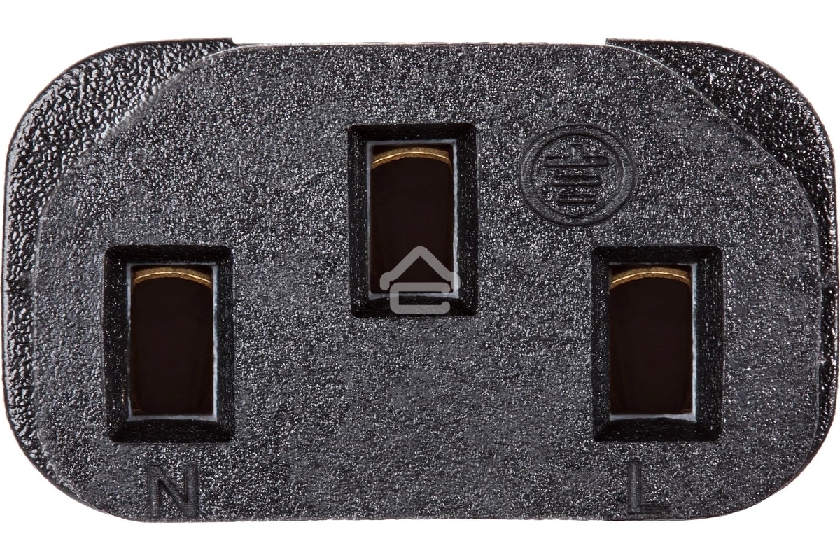 Кабель компьютер-розетка 220V EURO VDE 3G*1.0мм2 медь TELECOM TE021-CU 1,8м