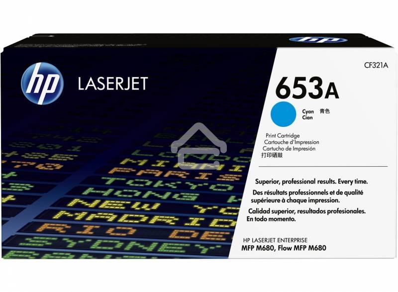 Тонер Картридж HP 653A CF321A голубой для HP MFP M680 (16000 стр.)