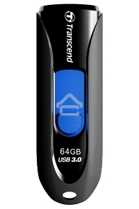 Флэш Диск Transcend USB Drive 64Gb JetFlash 790 TS64GJF790K {USB 3.0}
