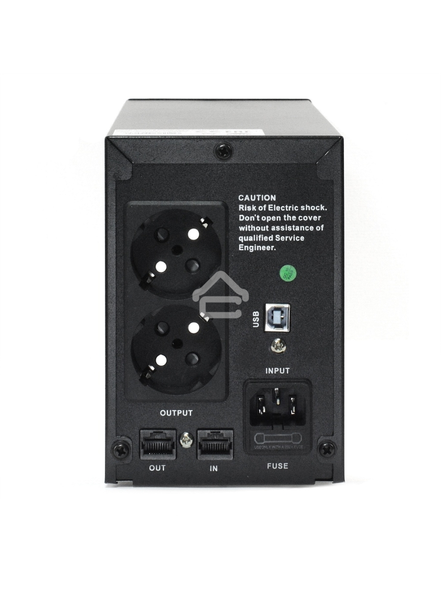 Источник бесперебойного питания CROWN Line Intractive CMU-SP650EURO LCD USB 650VA\390W, корпус металл, 1x12V/7AH, розетки 2*EURO+3*IEC, трансформатор AVR 140-290V, LCD-дисплей, съёмный кабель 1.2 м, порт RJ11/45, порт USB, защита: от перегрузки, от КЗ, от