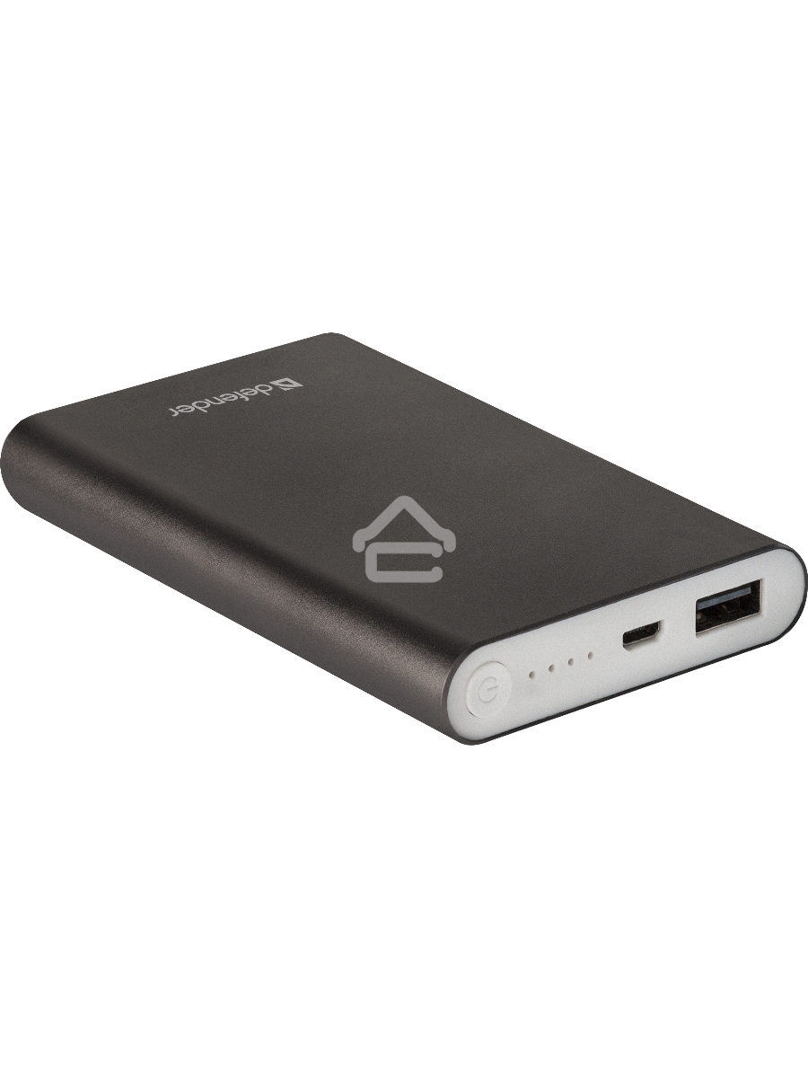 Внешний аккумулятор Defender Extralife 8000mAh 1USB, Li-pol ,5V,2.1A, серый