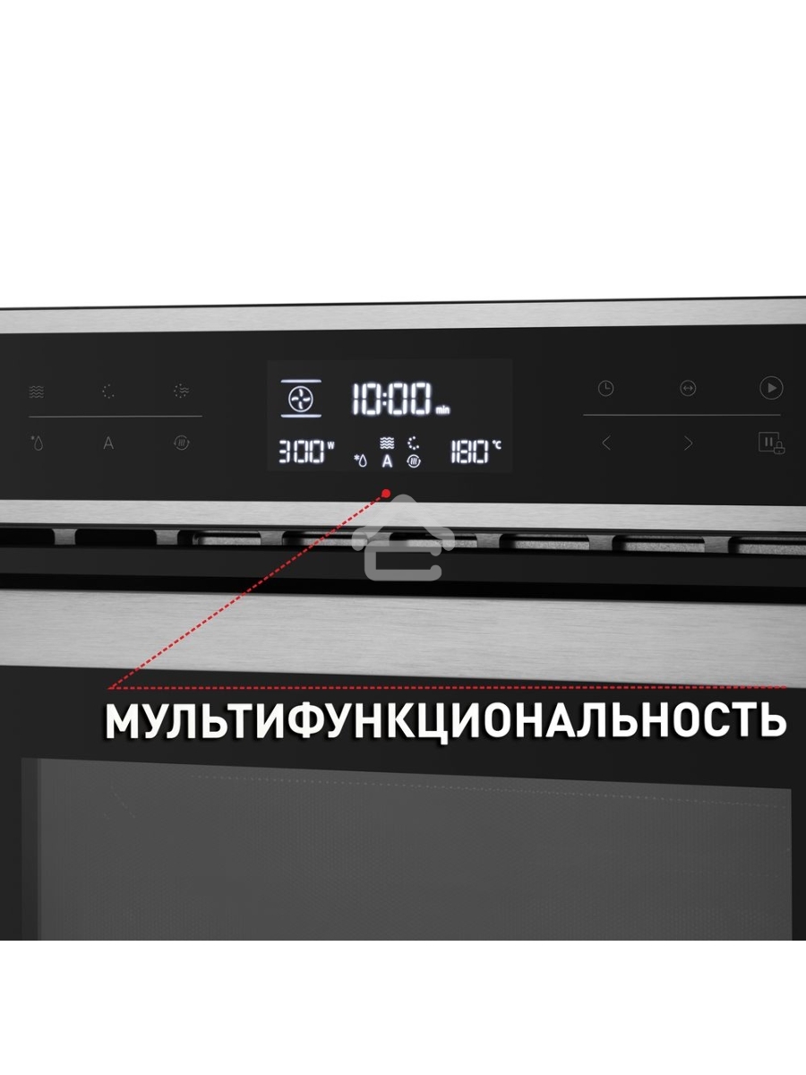 Шкаф духовой электрический с функцией СВЧ Maunfeld MCMO.44.9S, встраиваемый