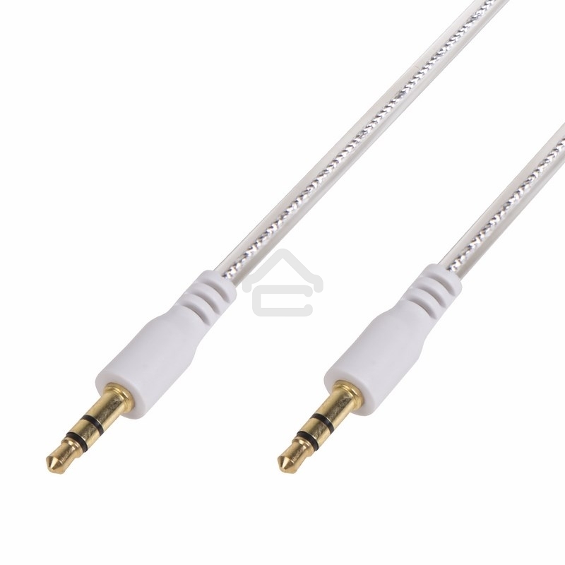 Аудиокабель AUX Rexant 3.5 мм гелевый 1 м белый