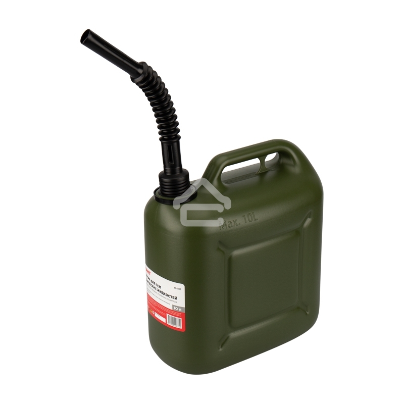 Канистра Rexant для ГСМ и технических жидкостей, вертикальная 10 л, пластиковая, усиленная