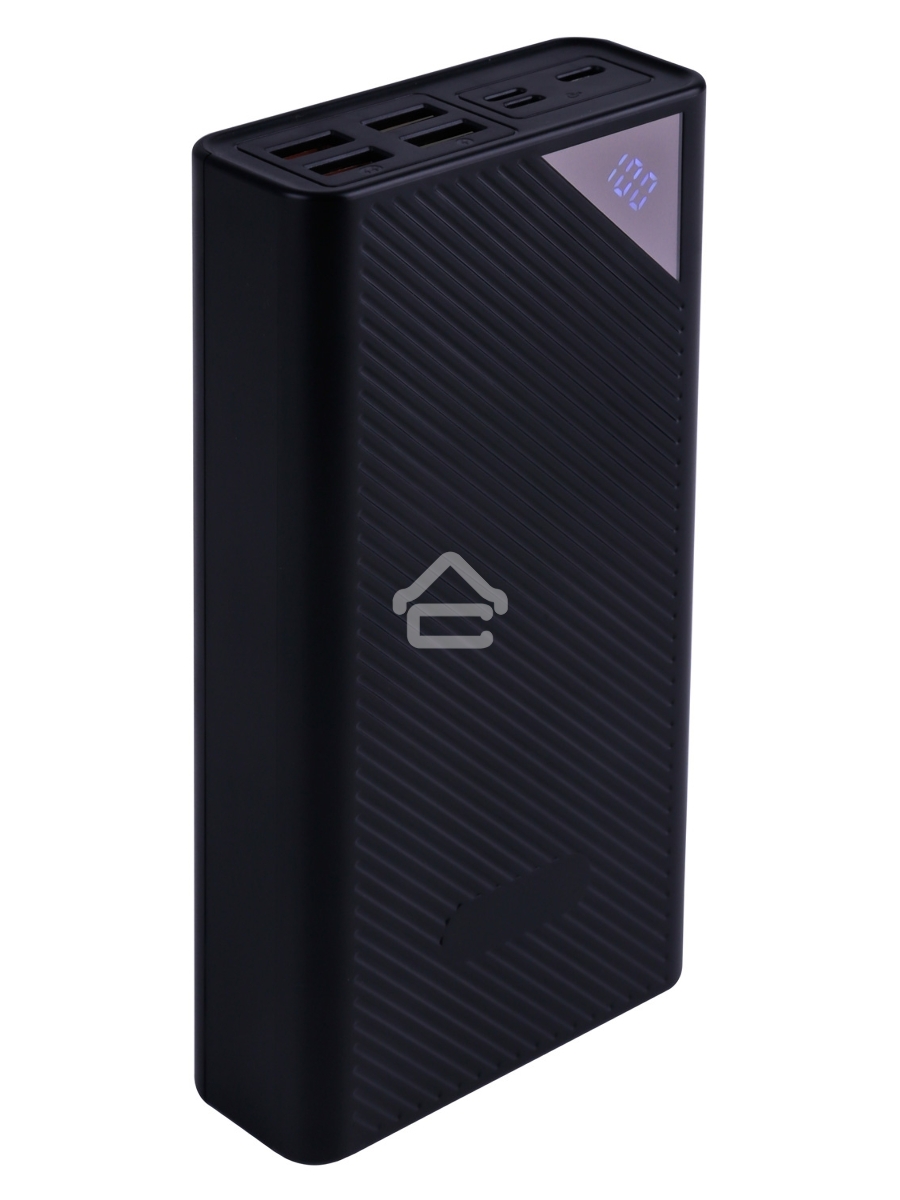 Мобильный аккумулятор Digma DGP-30000-4U Li-Pol 30000mAh 3A черный 2xUSB