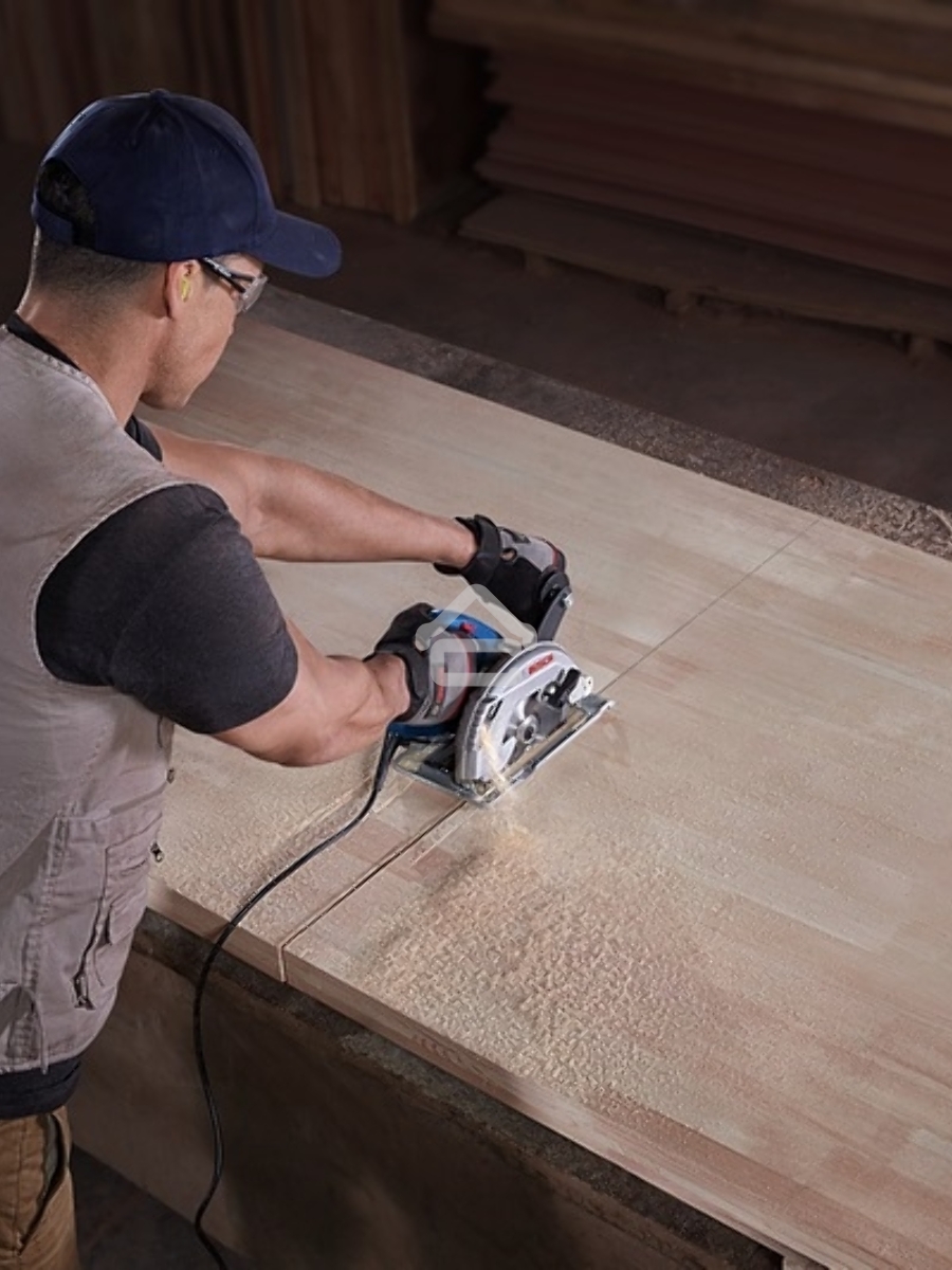 Пилы электрические сабельные, ленточные, Лобзики Bosch GKS 600 06016A9020 Пила дисковая { 1200 Вт, 5200 об/мин, 165х20мм мм, 3.6 кг }