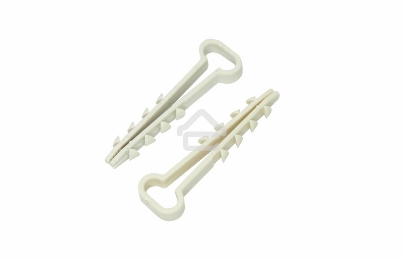 Дюбель-хомут нейлоновый прямоугольный PROconnect 5-10 мм, белый, упаковка 100 шт.