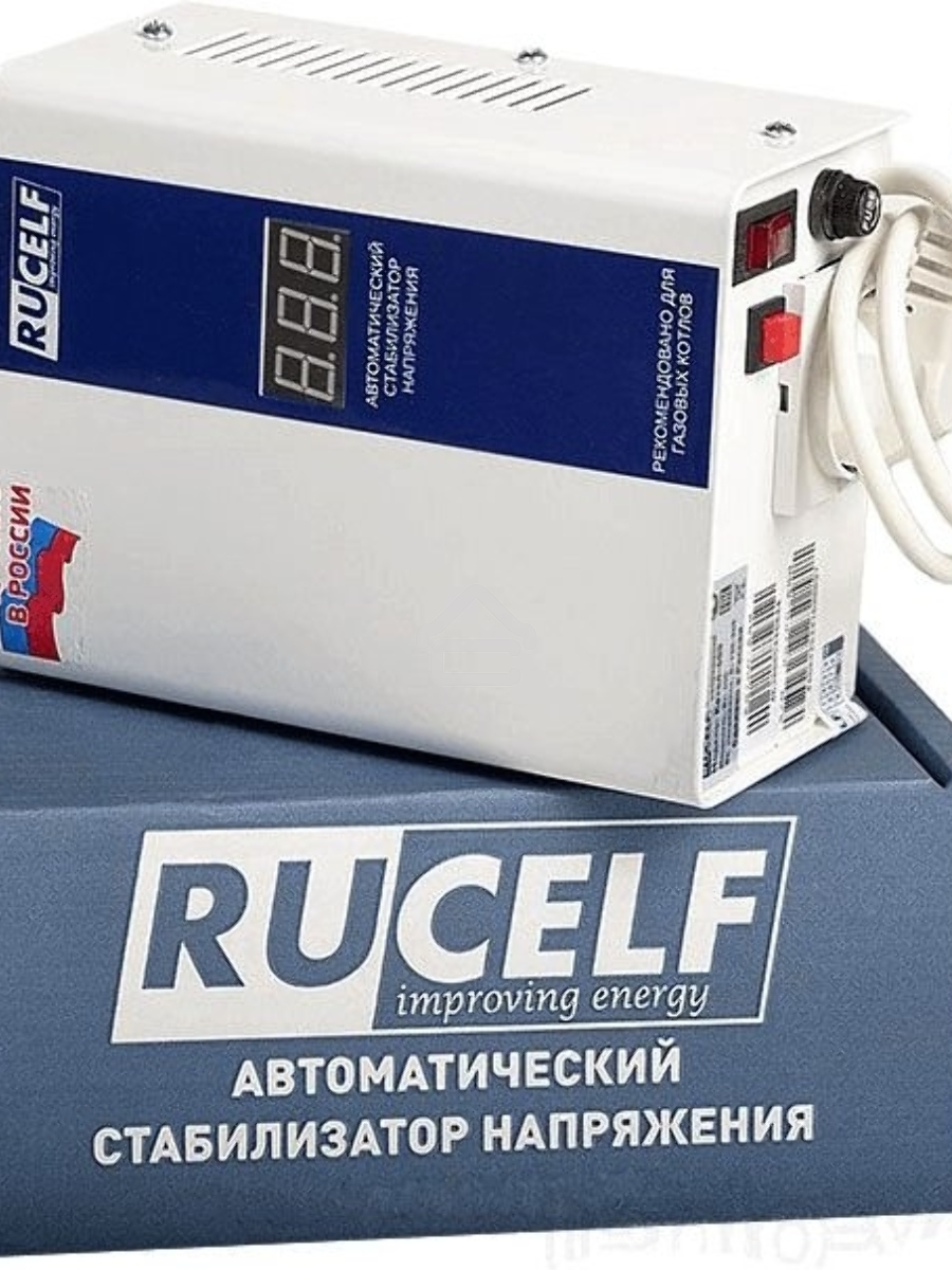 Стабилизатор напряжения Rucelf КОТЕЛ-600 0.6кВА однофазный белый