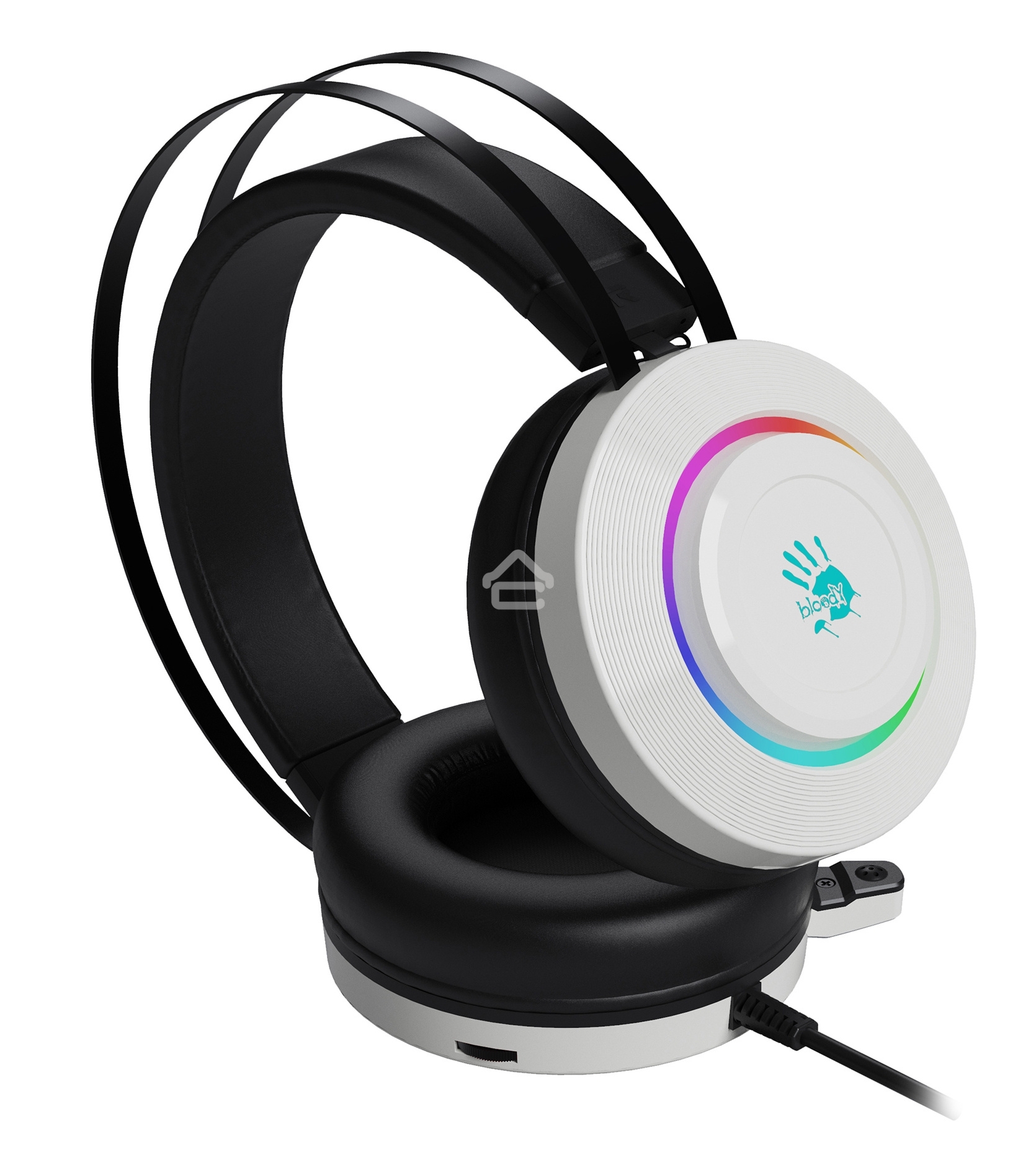 Наушники с микрофоном A4Tech Bloody G521 белый 2.3м мониторные оголовье (G521 (WHITE))