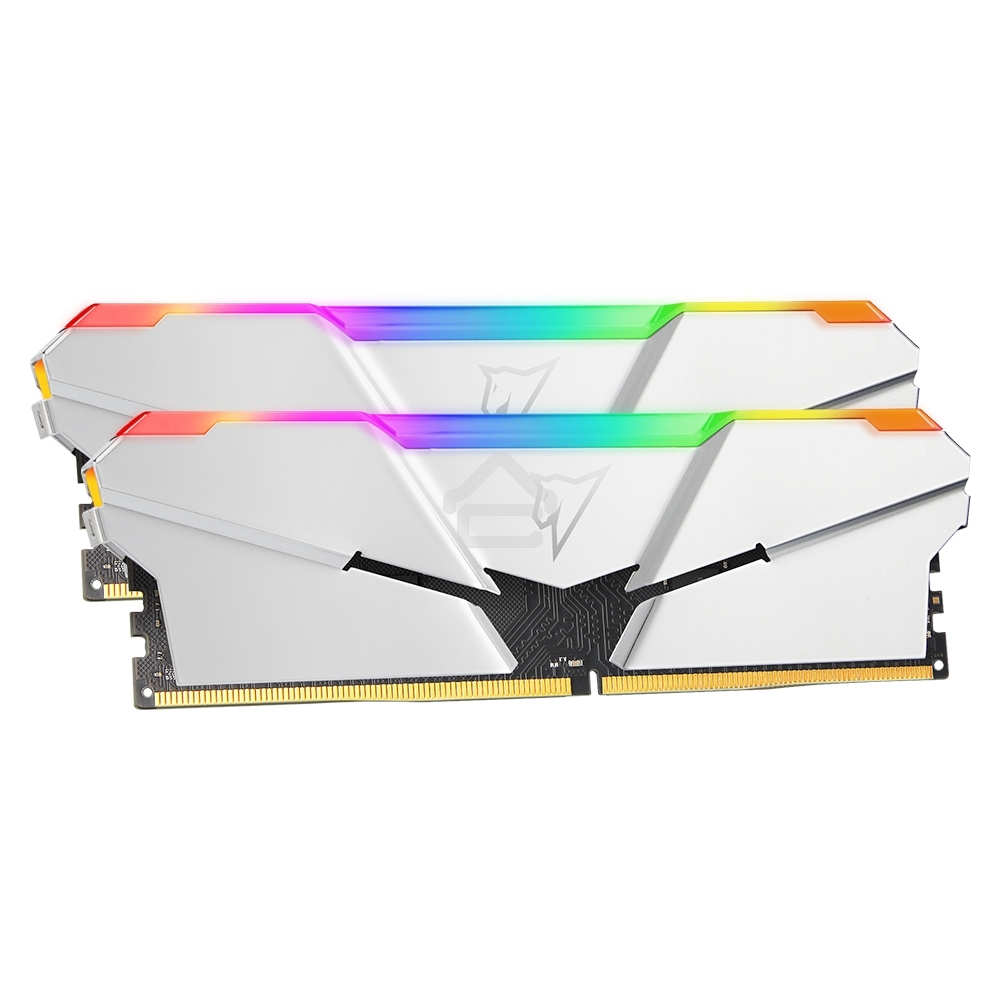 Оперативная память NETAC Shadow, DDR4, 16GB (2x8GB), 3600MHz, CL18, DIMM, с радиаторами, RGB, серебристый