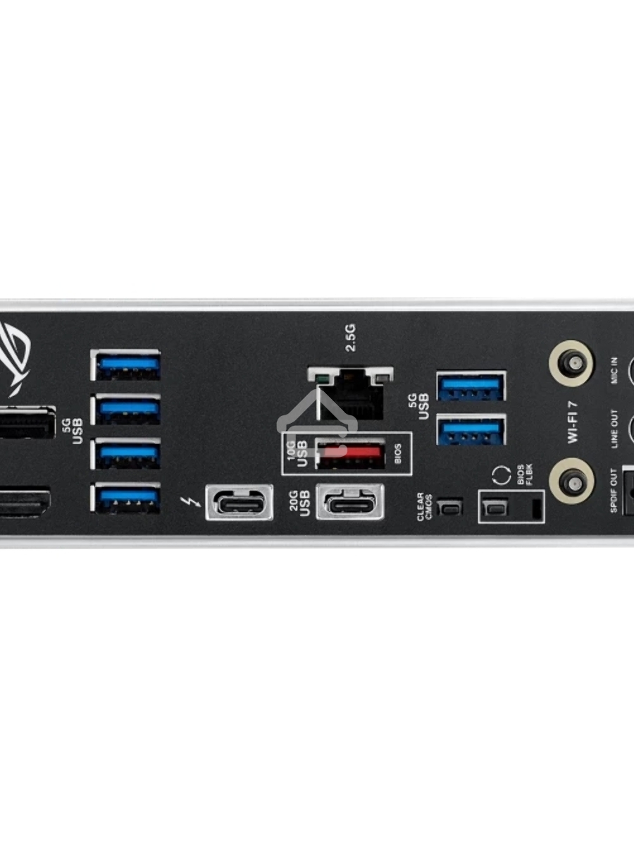 Материнская плата ASUS ROG STRIX B860-F GAMING WIFI, LGA 1851, Intel B860, 4xDDR5, 4xSATA, 4xM.2, 1xPCIe 5.0 x16, 1xPCIe 4.0 x16, 1xDP, 1xHDMI, 1x 2.5Gb LAN, 1xUSB 20Gbps, 1xUSB 10Gbps, 6xUSB-A 5Gbps, 2xUSB 2.0, 3x3.5 мм, 7.1, ATX