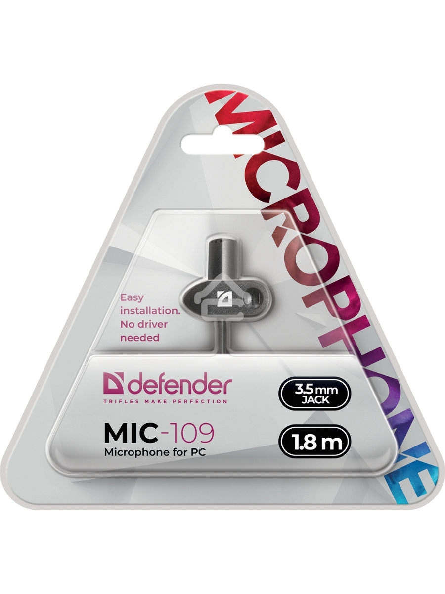 Микрофон MIC-109 черный 64109 Defender