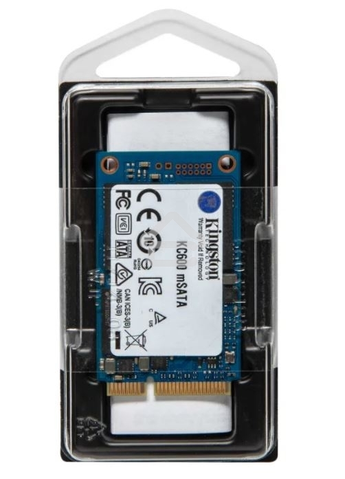 Накопитель SSD Kingston KC600, 256GB, mSATA, R/W 550/500