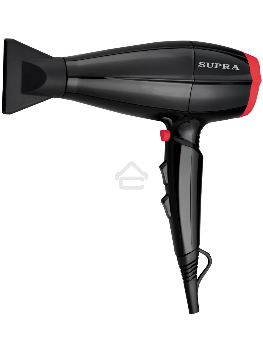Фен SUPRA PHS-2017M черный/красный
