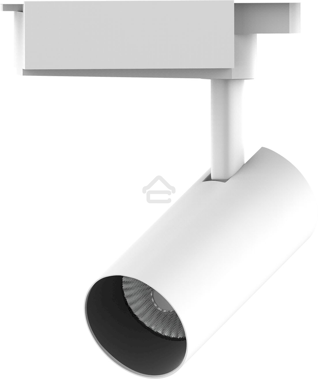 Светильник трековый цилиндр 12W 1100lm 4000K 180-220V IP20 55*185мм белый линза 36º LED