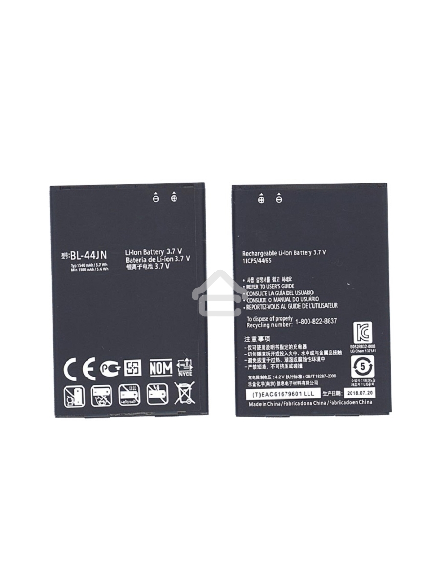 Аккумуляторная батарея BL-44JN для LG Optimus черный, P970 1500mAh 3,7V
