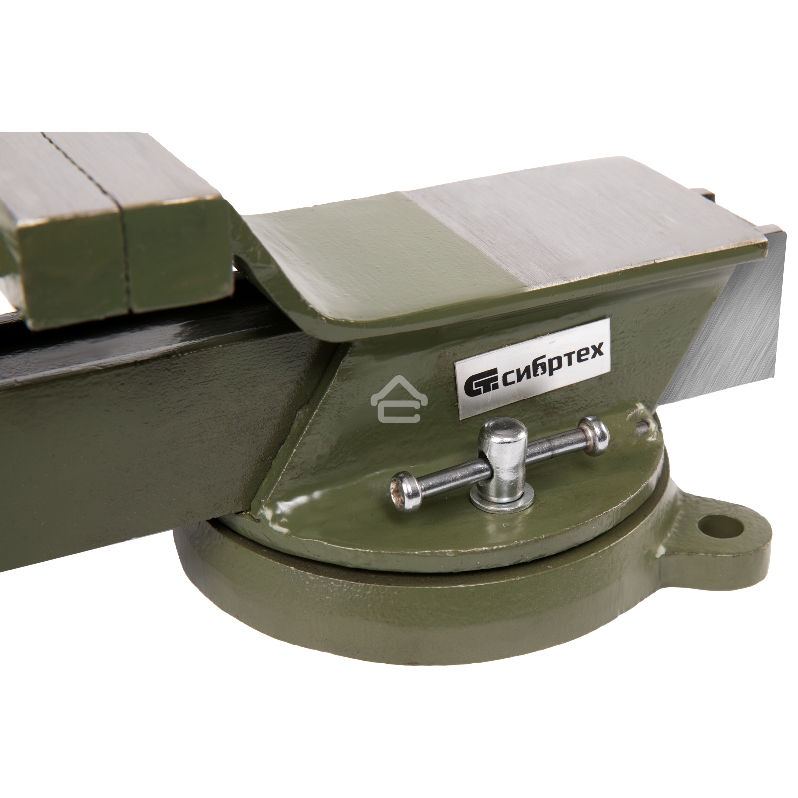 Тиски слесарные Сибртех 100 мм, стальные, поворотные