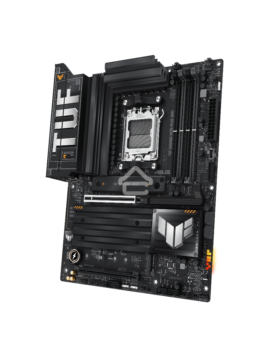 Материнская плата ASUS TUF GAMING X870-PLUS WIFI, AM5, AMD X870, 4xDDR5, 2xSATA, 4xM.2, 1xPCIe 5.0 x16, 1xPCIe 4.0 x4, 1xHDMI, 1xUSB-C 3.2 Gen 2, 1xUSB-C 3.2 Gen 2x2, 2xUSB-C 4.0, 1x 2.5Gb LAN, 1xUSB-A 2.0, 3xUSB-A 3.2 Gen 2, 4xUSB-A 3.2 Gen 1, 5x3.5 мм, 