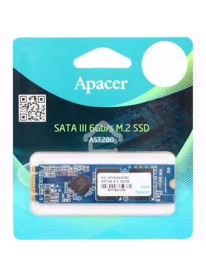 Накопитель SSD Apacer AST280, 480Gb, M.2 2280, SATA III, R/W 520/495