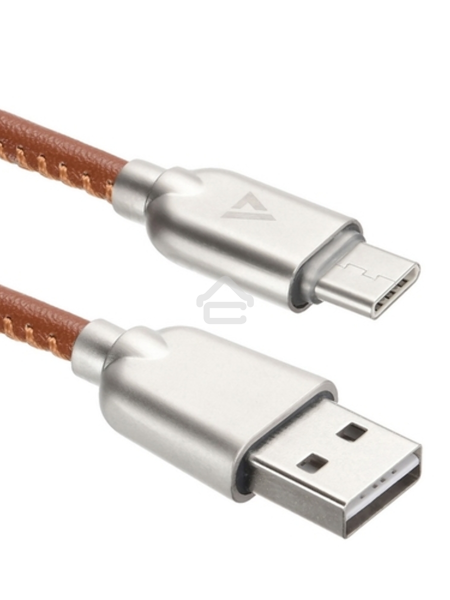 Кабель USB ACD-Allure Type-C ~ USB-A Кожа, 1м, коричневый (ACD-U926-C2N)