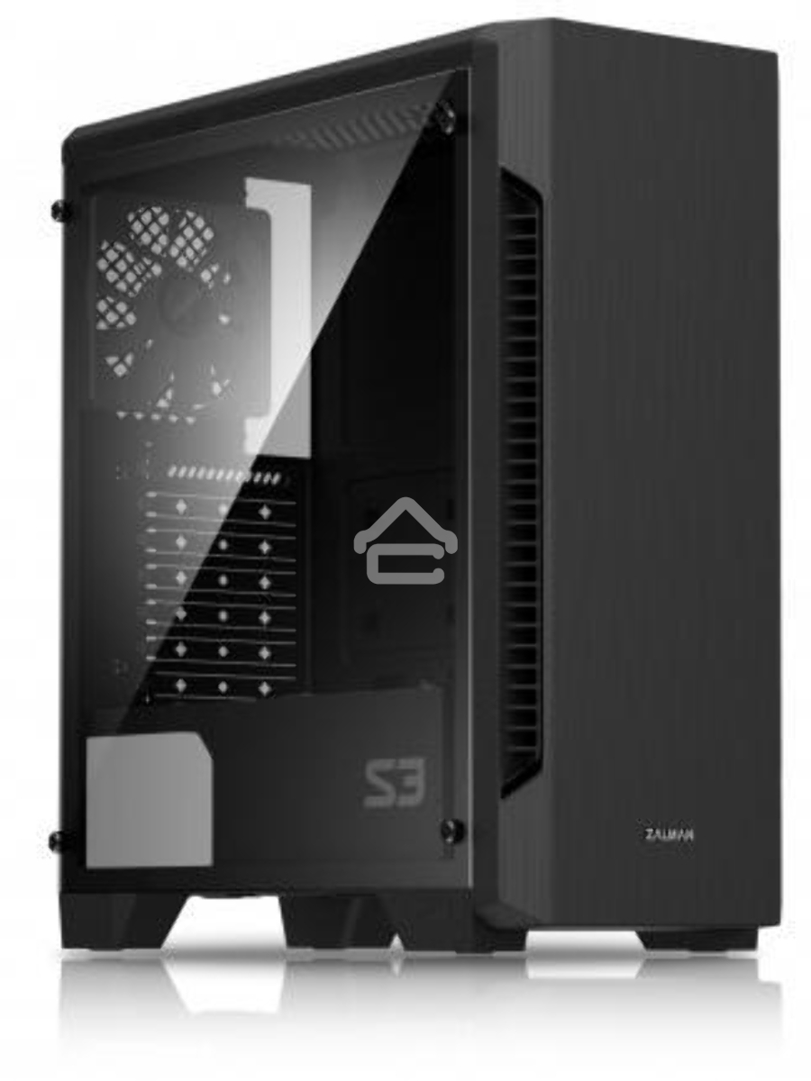 Компьютерный корпус Zalman S3 черный без БП ATX 2x120mm 2xUSB2.0 1xUSB3.0 audio bott PSU