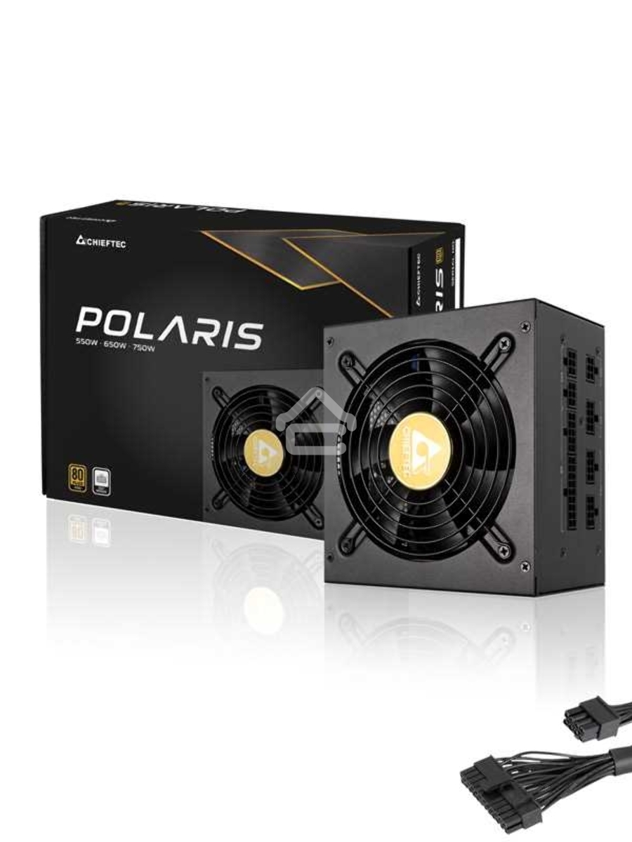 Блок питания Chieftec Polaris PPS-750FC, 750Вт, 80 PLUS Gold, 120мм, модульный, черный