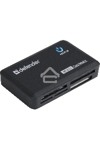 Кардридер DefenderOPTIMUS, до 4 типов карт одновременно + кабель USB 2.0 A(M) - MiniB (M) длина 1 м.