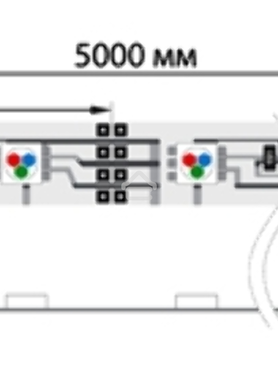 Лента LED открытая, 10 мм, IP23, SMD 5050, 60 LED/m, 12 V, цвет свечения RGB